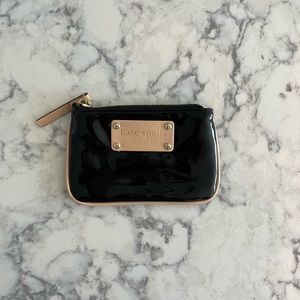 KATE SPADE Patent Leather Coin Purse (Black)